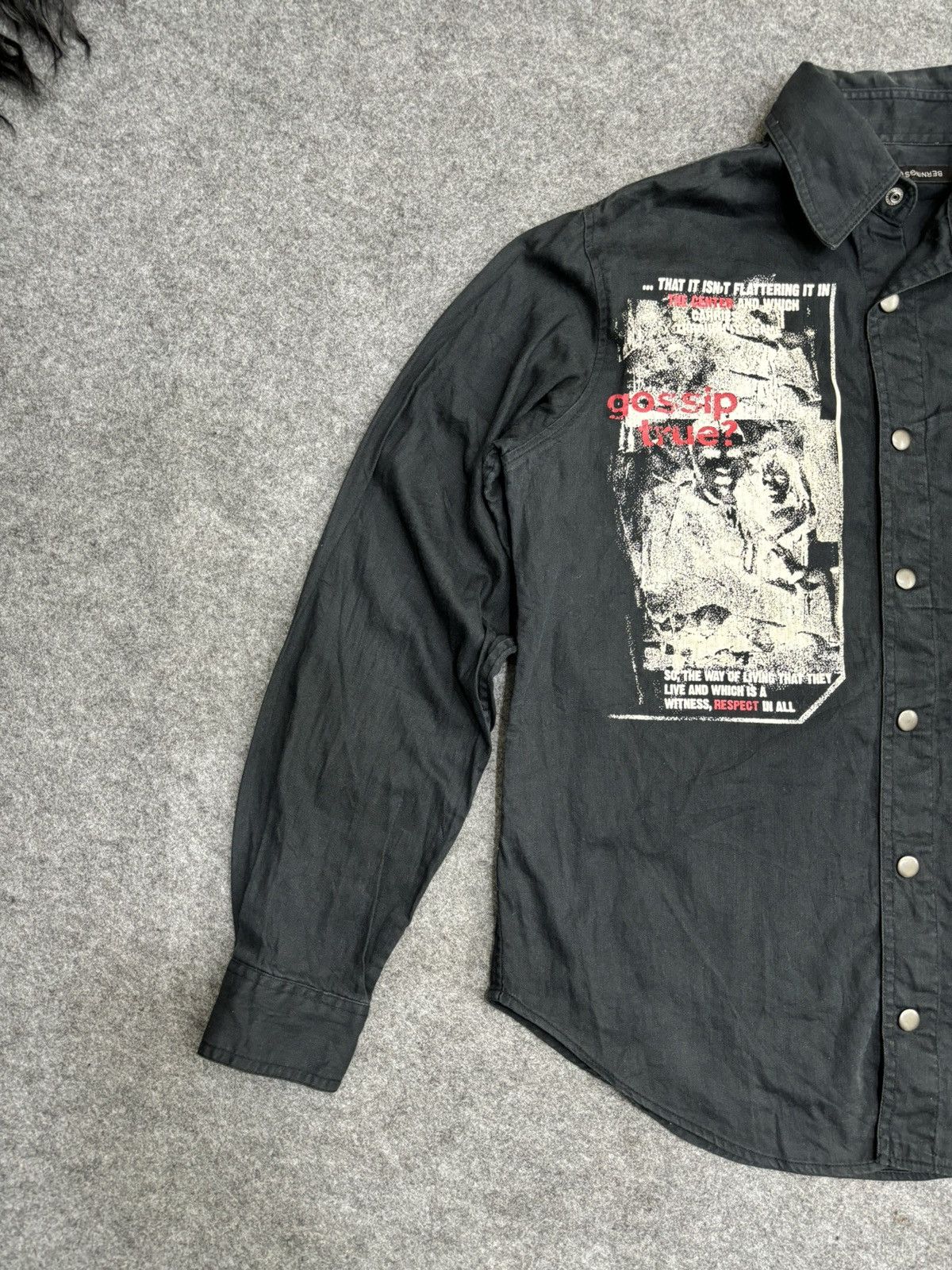 Japanese Brand 💥Punk Style💥Insane Style BerningSho Punk Shirt F524 Size US M / EU 48-50 / 2 - 4 Thumbnail
