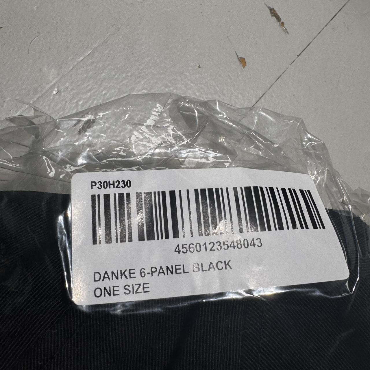 Palace Palace Danke 6 Panel Hat Black Size ONE SIZE - 7 Thumbnail