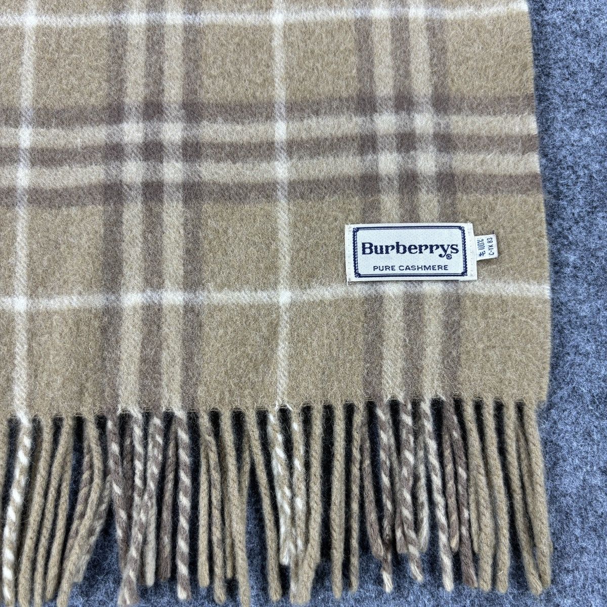Burberry × Vintage Burberry Scarf # D739 # Muffler # Neckwear # Nova Check Size ONE SIZE - 4 Thumbnail