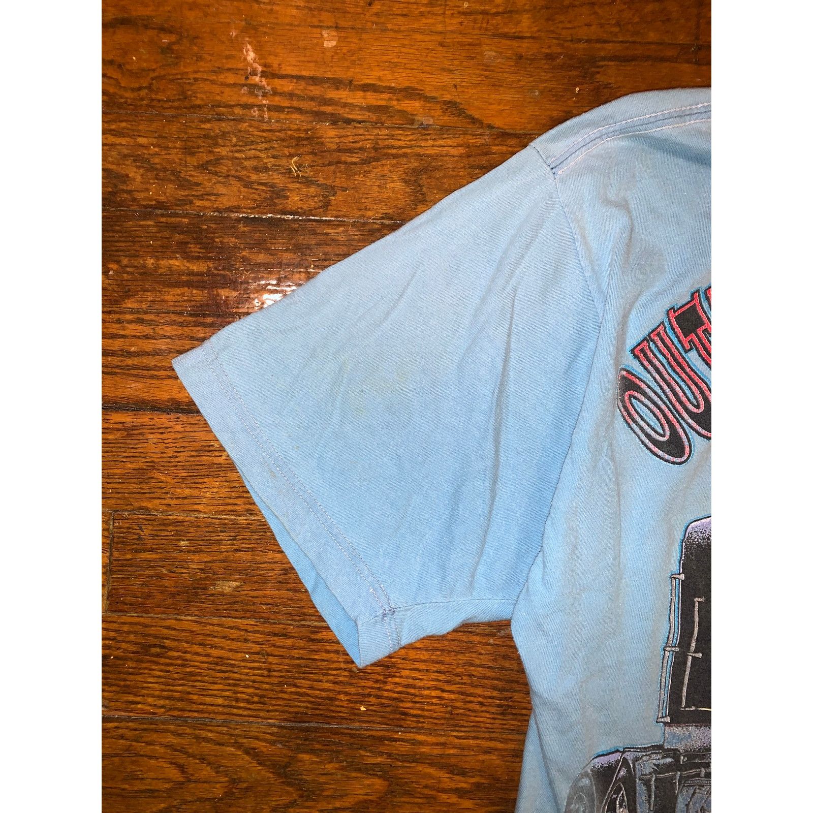 Other × Vintage Outlaw Trucking Co T-Shirt XL Light Blue Racing 1999 Size US XL / EU 56 / 4 - 6 Thumbnail