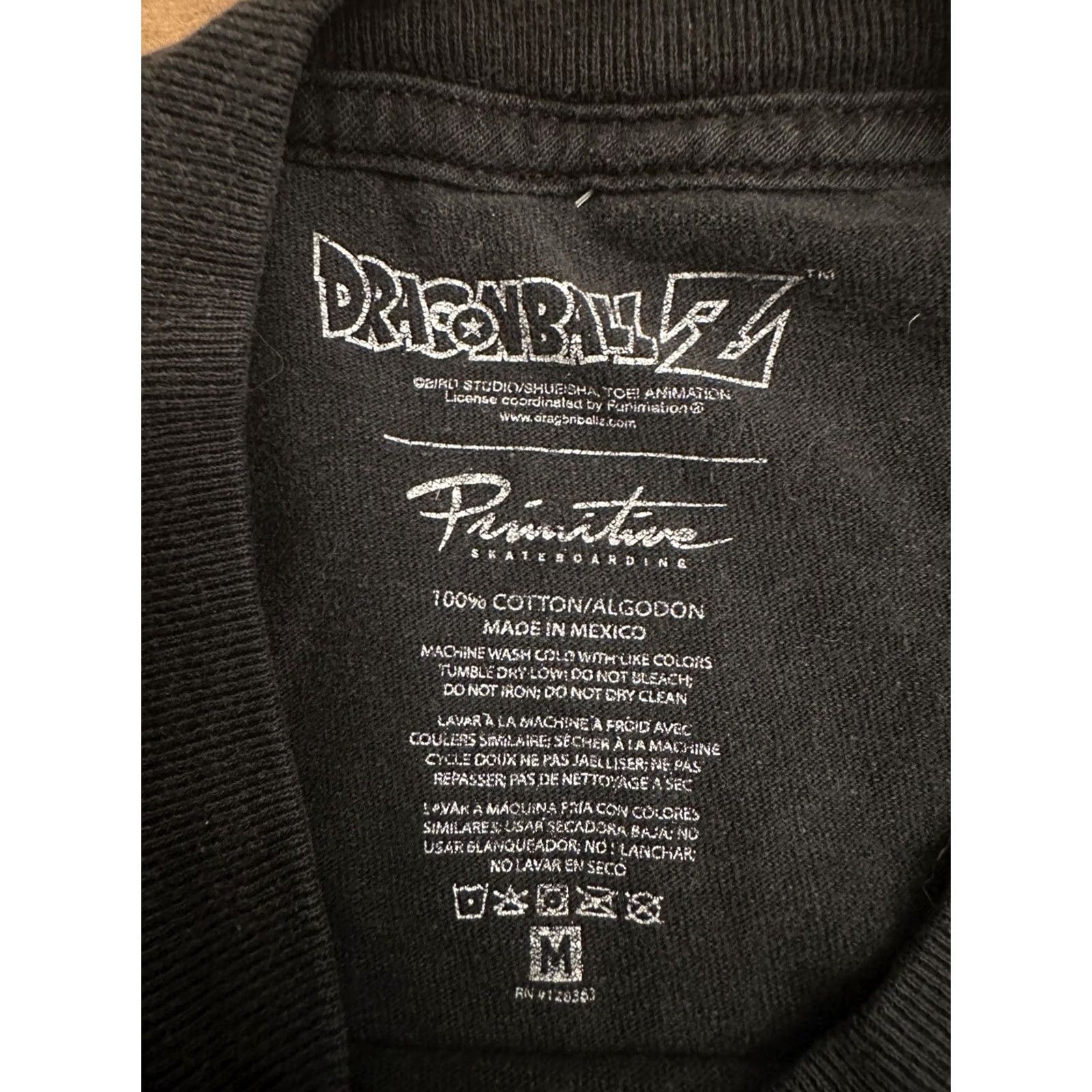 Primitive Primitive Shirt Mens Medium Black Dragon Ball Z Goku Anime Skater Distressed Size US M / EU 48-50 / 2 - 5 Thumbnail