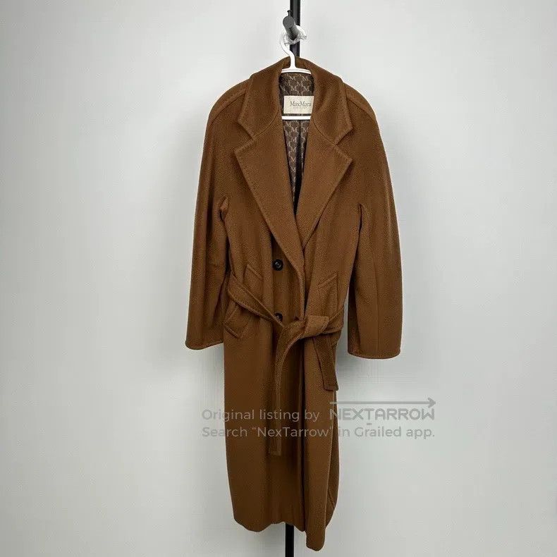 Max Mara Max Mara Ladies' Double-breasted Overcoat in Dark Brown Size XS / US 0-2 / IT 36-38 - 1 Thumbnail