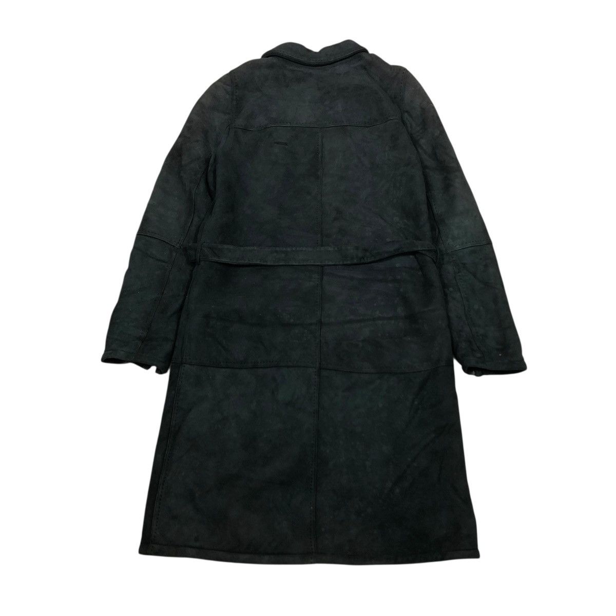 Loewe 🔥VINTAGE LONG LEATHER JACKET LOEWE BLANKET FUR LINING Size XS / US 0-2 / IT 36-38 - 2 Thumbnail