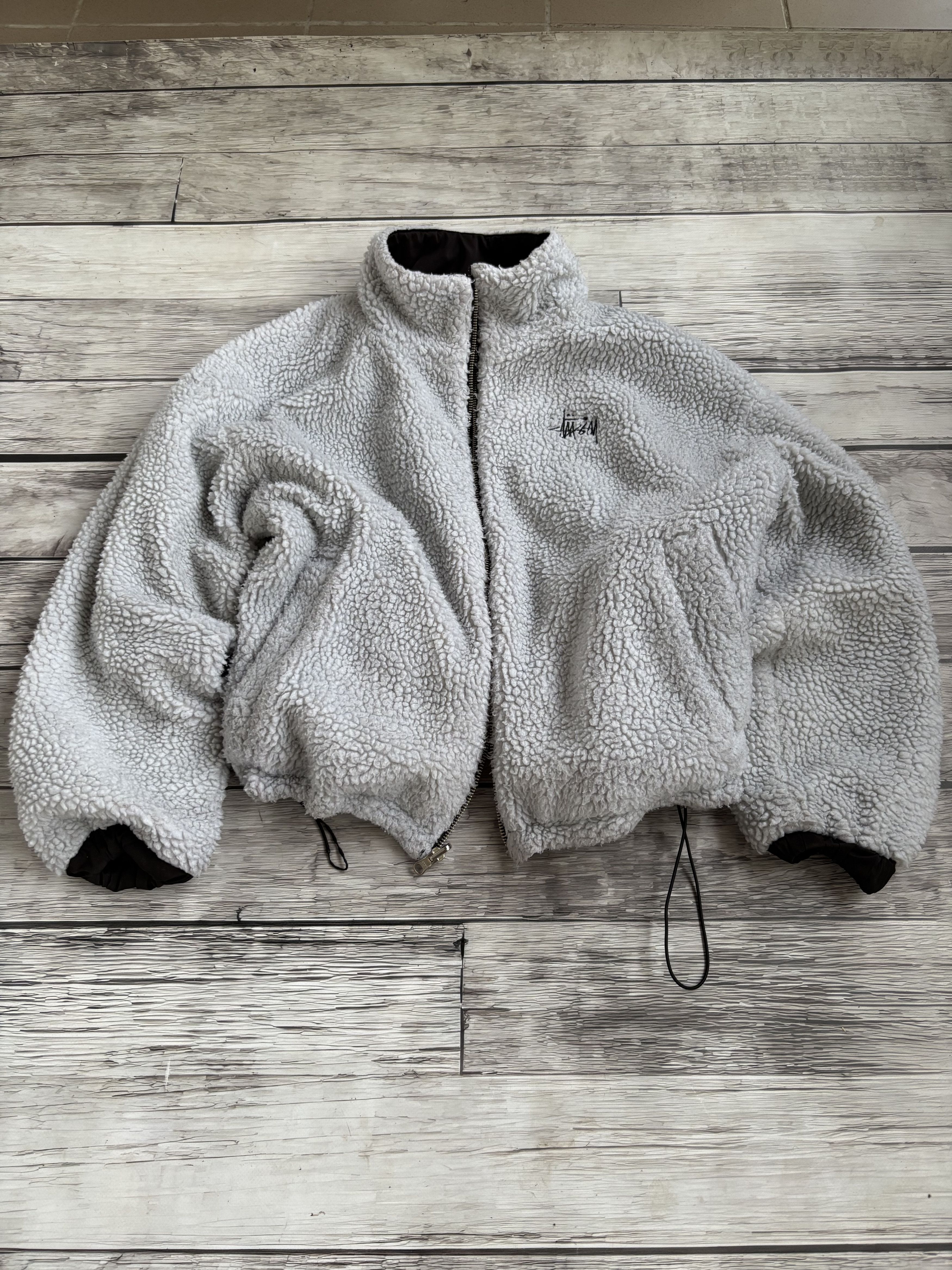Stussy Vintage Stussy Sherpa Fleece Revirsble Steetwear 90s Size US M / EU 48-50 / 2 - 1 Thumbnail