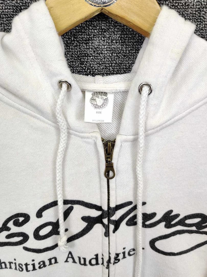 Ed Hardy Ed Hardy Christian Audigier Los Angeles Skull Zip Up Hoodie Size US L / EU 52-54 / 3 - 8 Thumbnail
