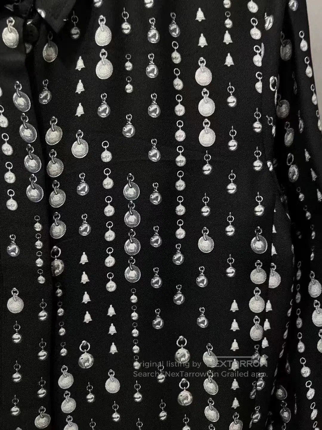 Hermes Hermes New Printed Beaded Long Sleeve Shirt. Size US S / EU 44-46 / 1 - 3 Thumbnail
