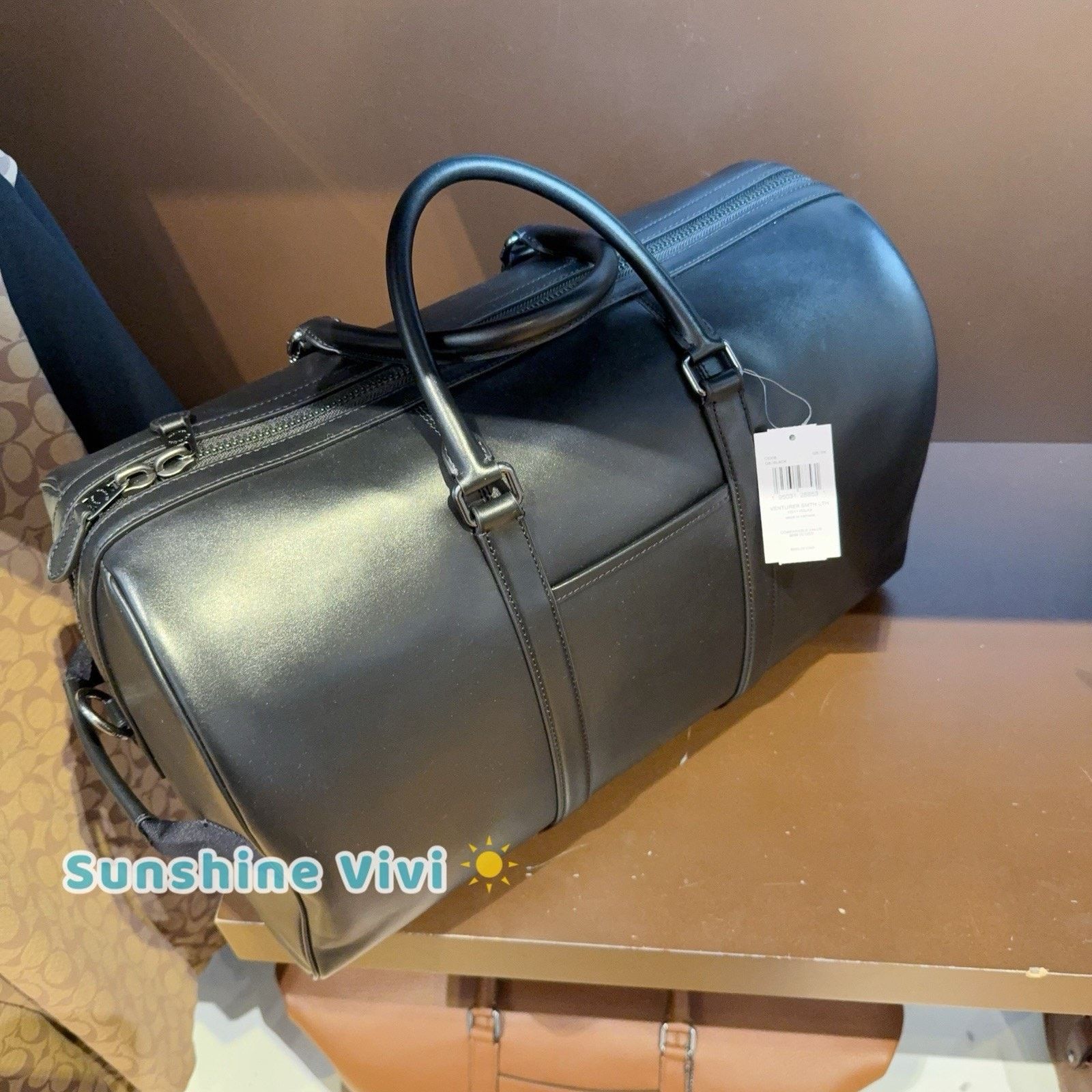 Coach NWT Coach Large Venturer Bag In Leather C5306 Black Size ONE SIZE - 2 Thumbnail