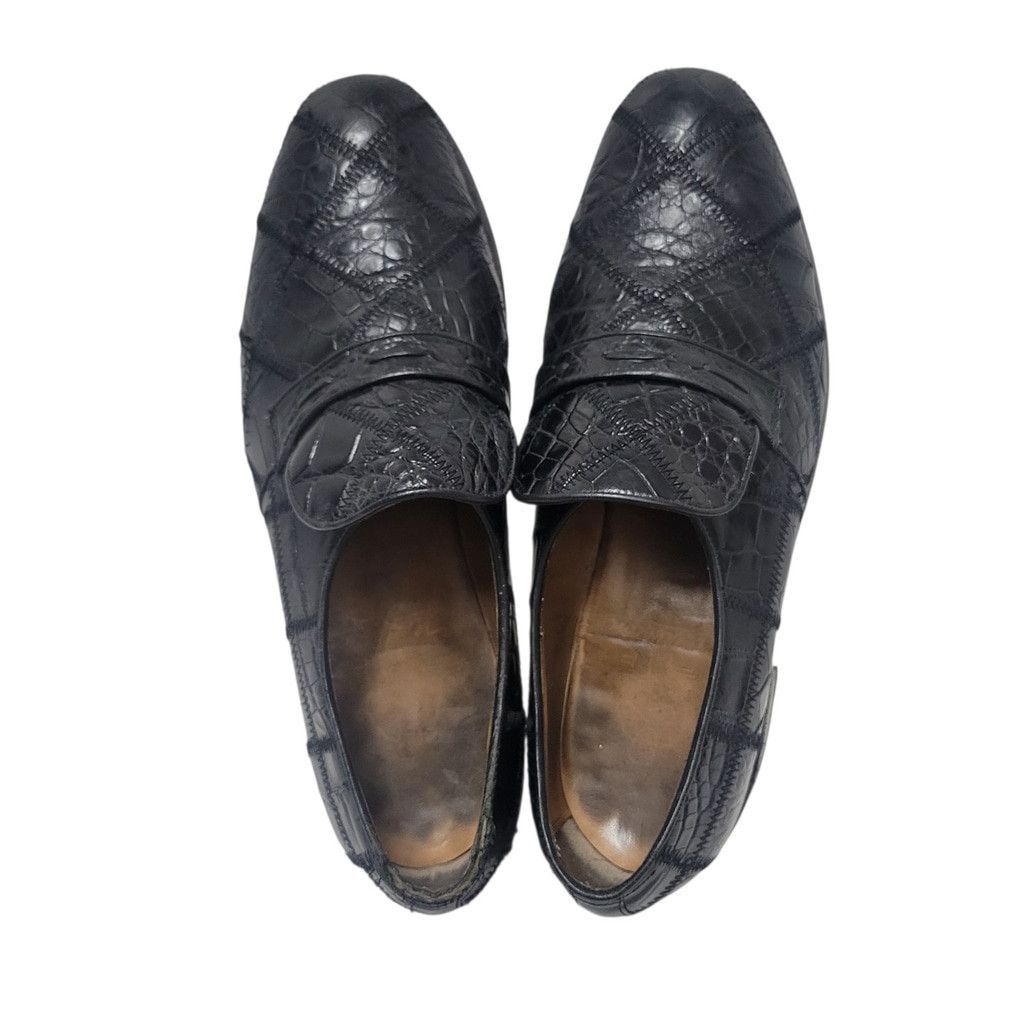 Nettleton Nettleton Black Crocodile Loafer Shoes Style #74332 Size 9.5 Size US 9.5 / EU 42-43 - 3 Thumbnail
