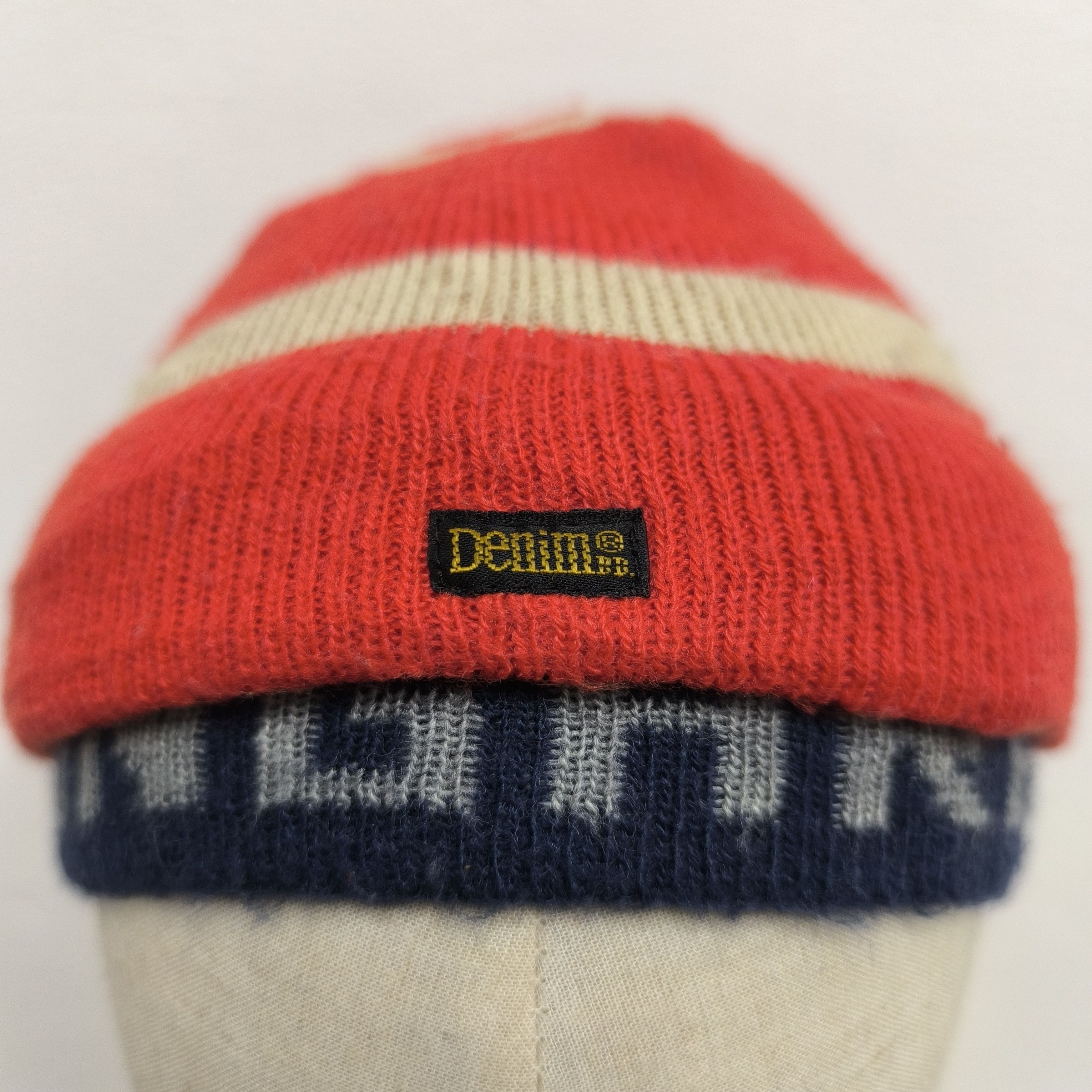 Japanese Brand ✨Japanese brand denim dungaree.dwm pull on beanie hat Size ONE SIZE - 3 Thumbnail