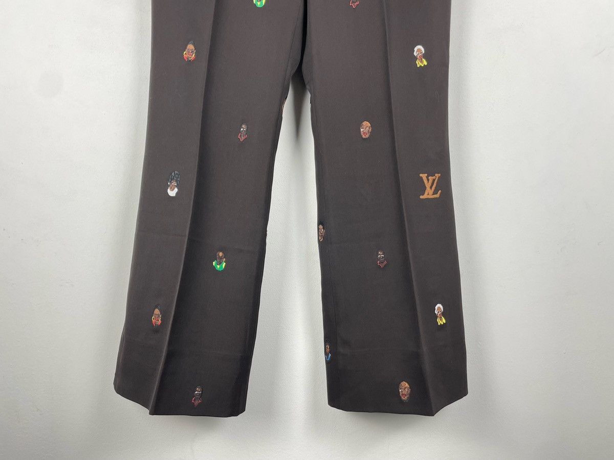 Louis Vuitton Louis Vuitton SS24 Collaboration Embroidered Flared Pants Size US 32 / EU 48 - 10 Thumbnail