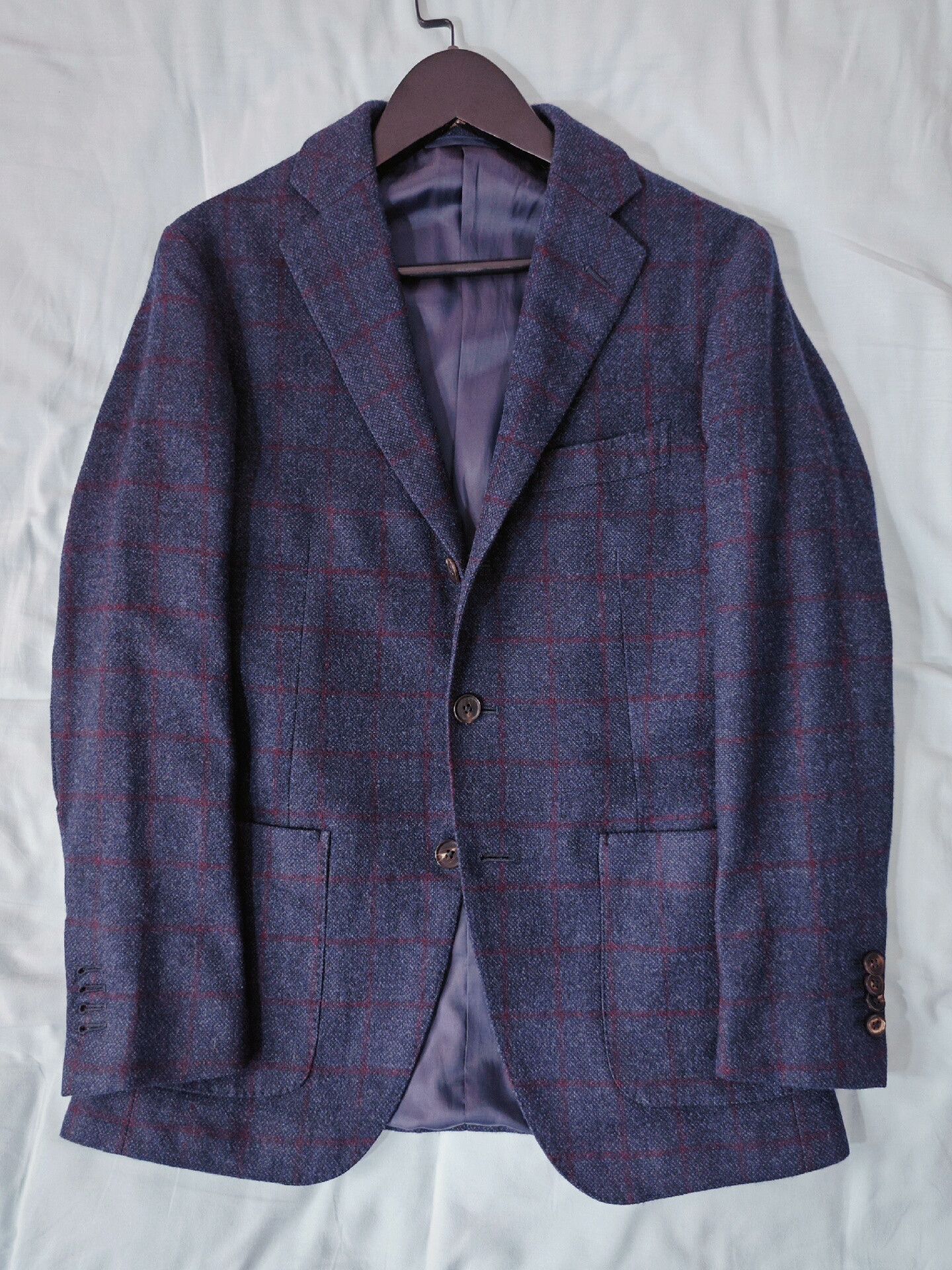 Japanese Brand Reda Wool Flannel Suit Jacket Size US S / EU 44-46 / 1 - 1 Thumbnail