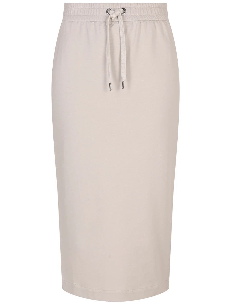 Brunello Cucinelli o1y0725 Midi Skirt in Sand Size 26" / US 2 / IT 38 - 1 Thumbnail