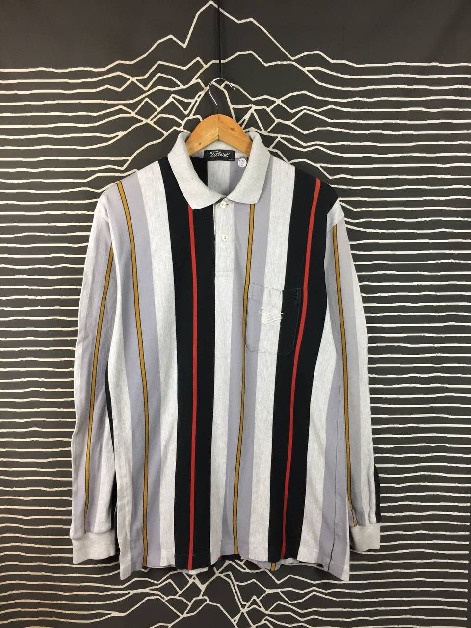 Titleist Vtg Titleist Vertical Striped Golf Polo Long Sleeve Shirt Size US M / EU 48-50 / 2 - 2 Thumbnail