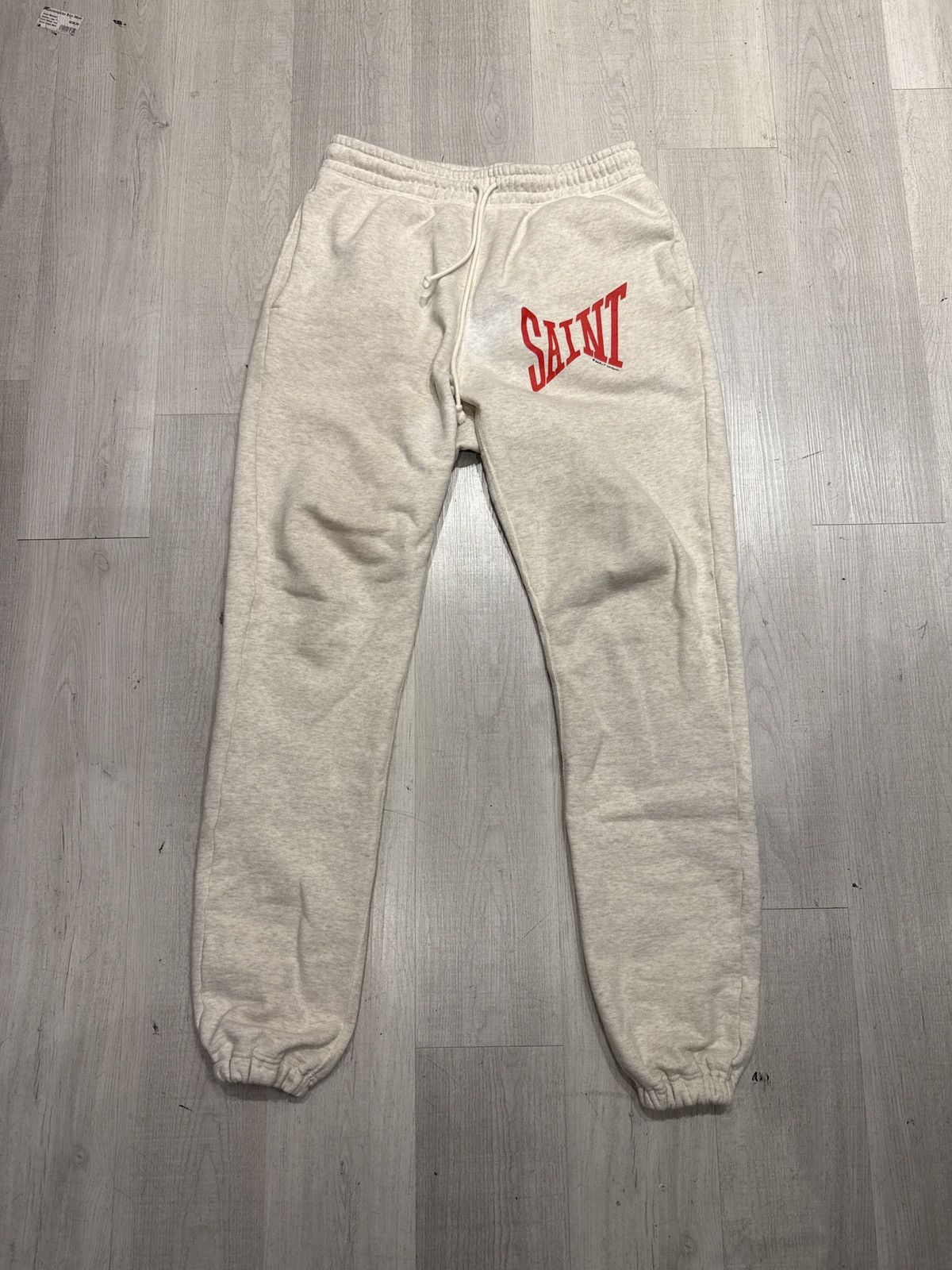 Saint Michael Saint Michael Ribbon Sweatpants Tan Grey Small Size US 30 / EU 46 - 1 Thumbnail