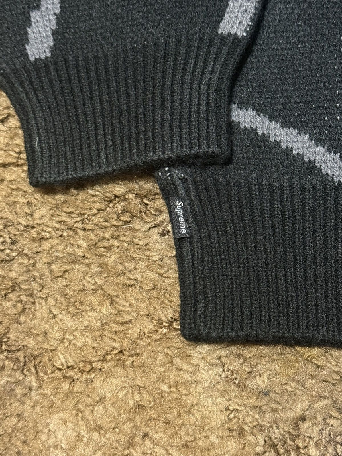 Supreme × Vanson Leathers Supreme/Vanson Leathers Spider-Man Sweater Black Brand New Size US M / EU 48-50 / 2 - 5 Thumbnail