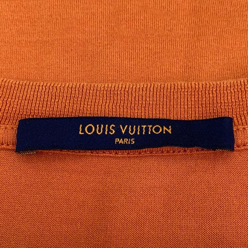 Louis Vuitton Louis Vuitton Logo embroidered crewneck orange cotton shor Size US M / EU 48-50 / 2 - 6 Thumbnail