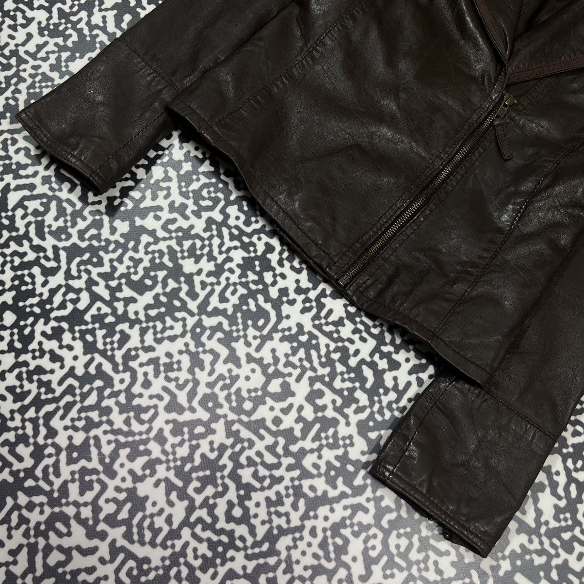 Japanese Brand Vintage Y2K Leather Zip Jacket Japanese Casual Casual Style Size S / US 4 / IT 40 - 10 Thumbnail