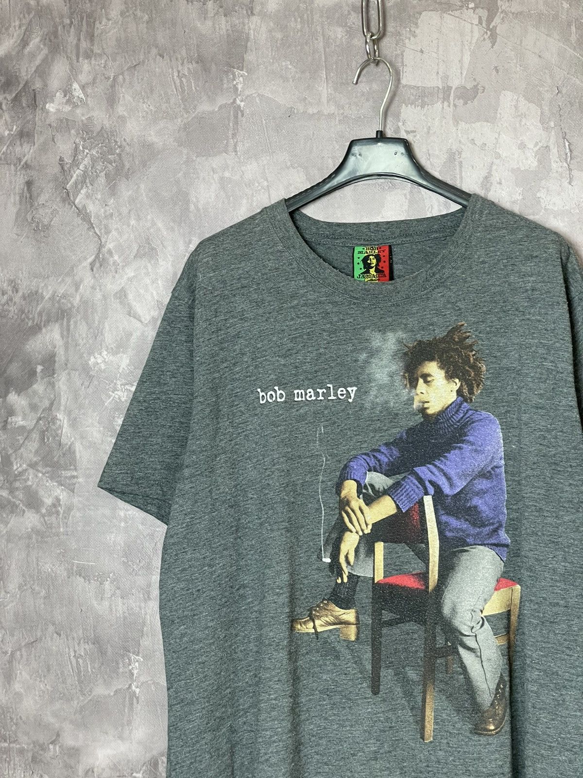 Band Tees × Bob Marley × Vintage Bob Marley Jamaica Collection Smoking T-Shirt Y2K Reggae Size US XL / EU 56 / 4 - 4 Thumbnail