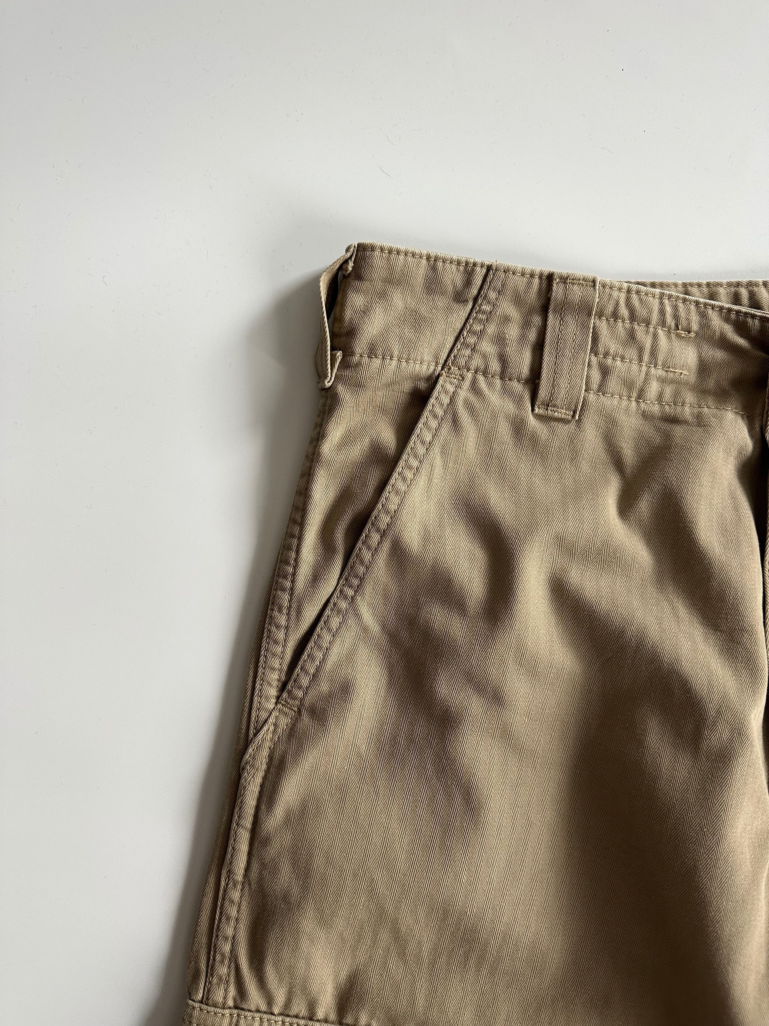 Levi's Vintage Clothing 1999 Levi's All-Duty Garments Cargo Trousers Beige Pants Size US 32 / EU 48 - 4 Thumbnail