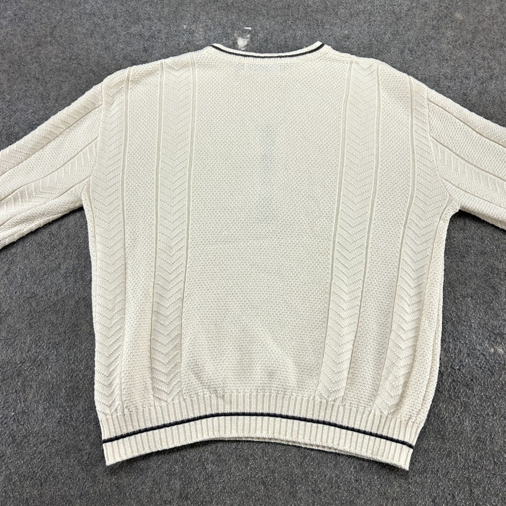Vintage VINTAGE Shenandoah Sweater Men M Cream Pullover Embroidered Chunky Knit Golf 90s Size US M / EU 48-50 / 2 - 5 Thumbnail