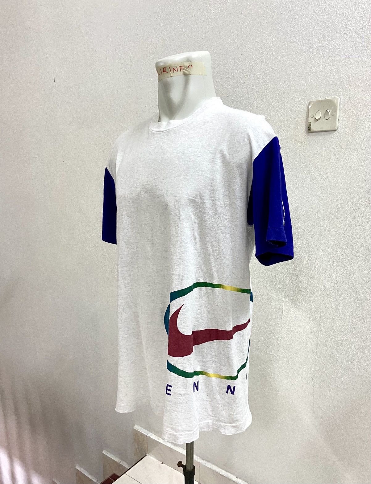 Nike VINTAGE 90s NIKE TENNIS TEE Size US XL / EU 56 / 4 - 5 Thumbnail