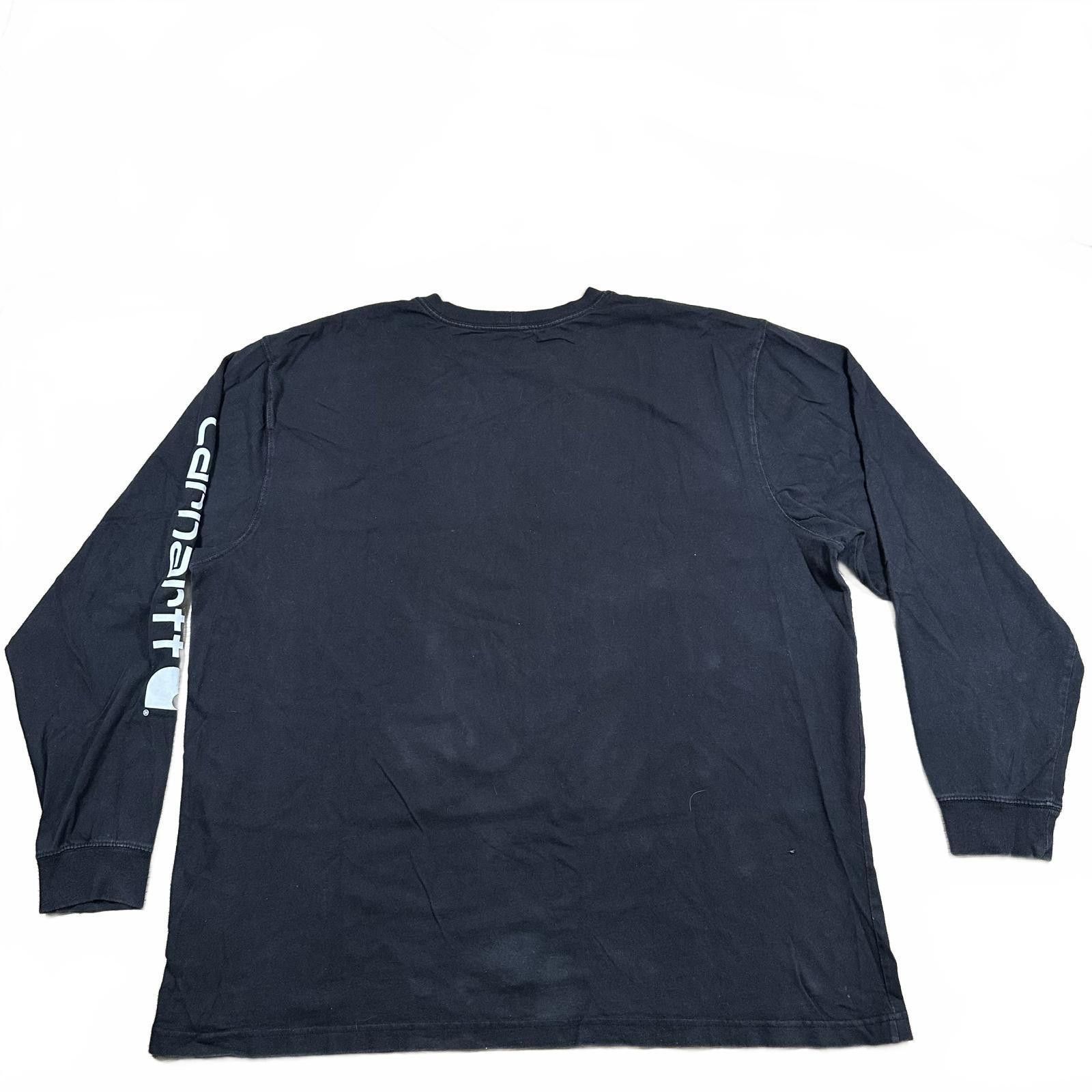 Carhartt Carhartt Mens Long Sleeve T-Shirt 2XL Black Loose Fit Size US XXL / EU 58 / 5 - 2 Thumbnail