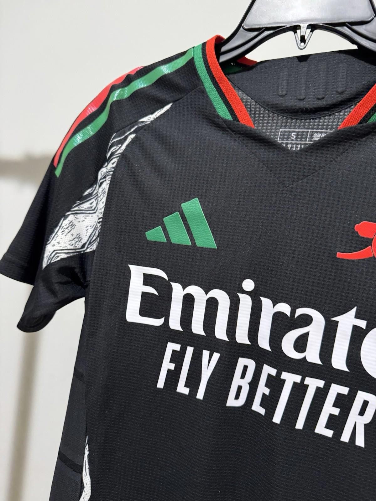 Adidas Adidas Arsenal FC Away Soccer Jersey 24/25 IT6147 Black Size ONE SIZE - 3 Thumbnail