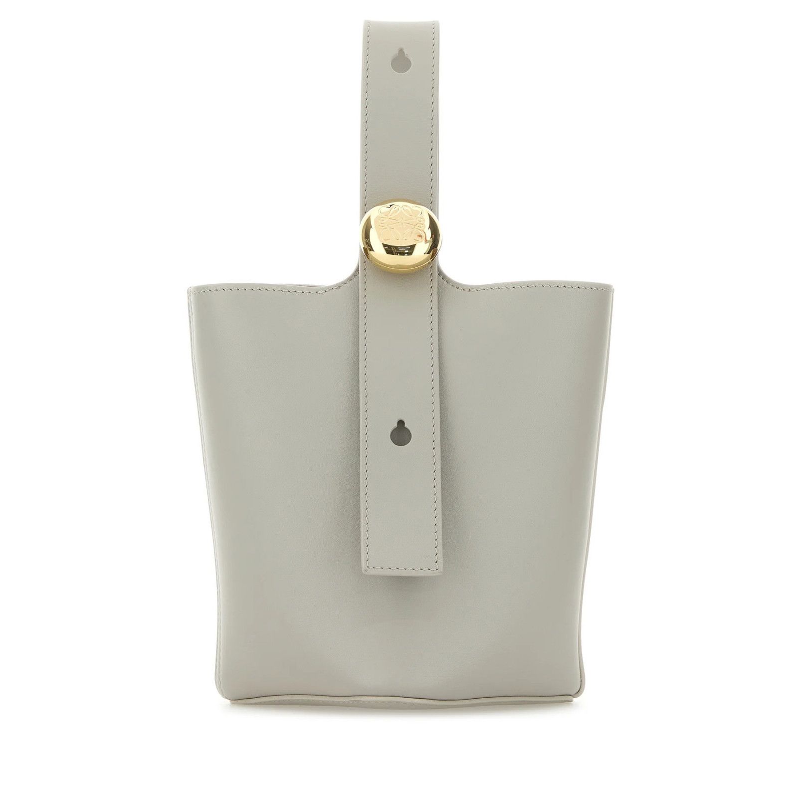 Loewe LOEWE Pebble Mini Shell Gray Leather Bucket Bag New And Auth Size ONE SIZE - 1 Thumbnail