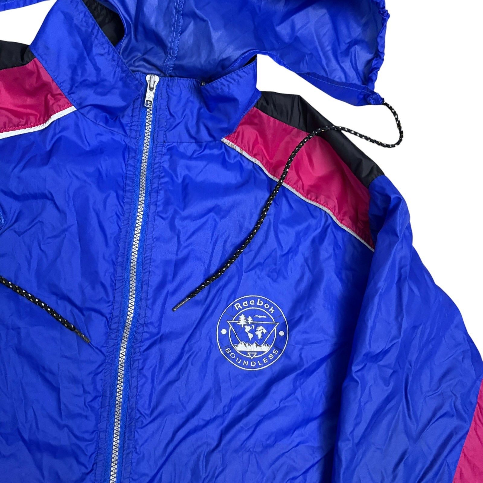 Reebok Vintage 90s REEBOK BOUNDLESS Windbreaker Retro Jacket Medium Size US M / EU 48-50 / 2 - 4 Thumbnail