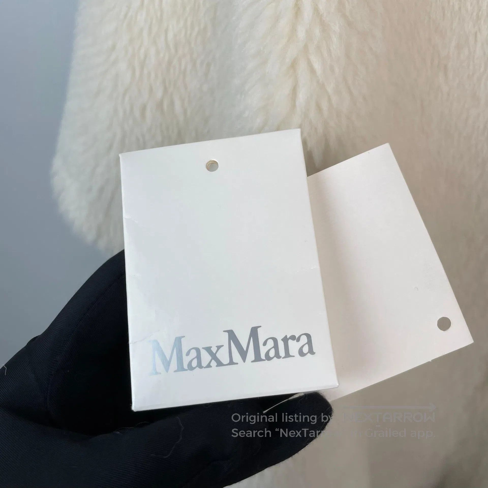 Max Mara Max Mara Off-White Alpaca Fleece Teddy Bear Cloak Coat| Size M / US 6-8 / IT 42-44 - 4 Thumbnail