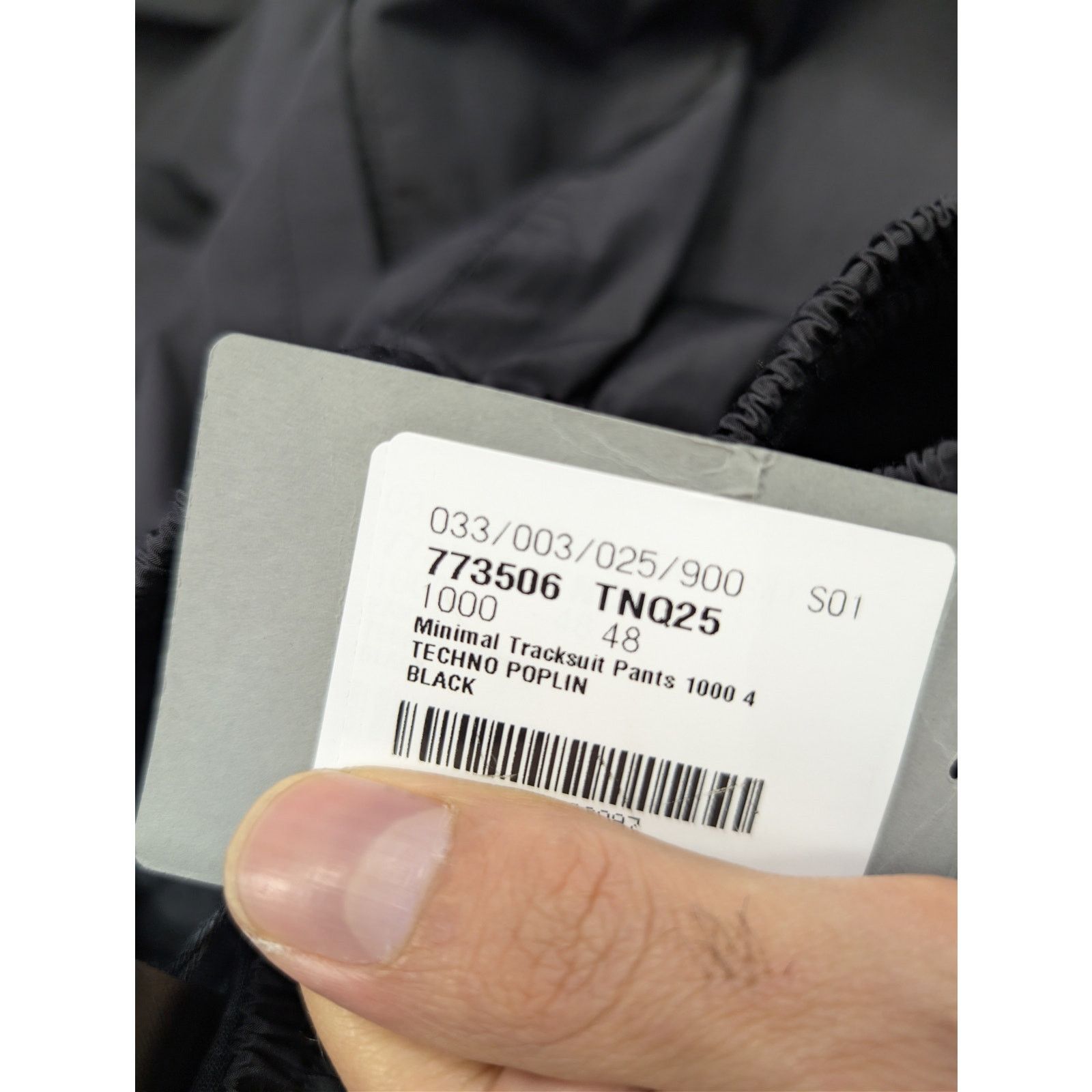 Balenciaga o1rshd1 Techno Poplin Minimal Tracksuit Pants Trousers Black Size US 32 / EU 48 - 19 Thumbnail