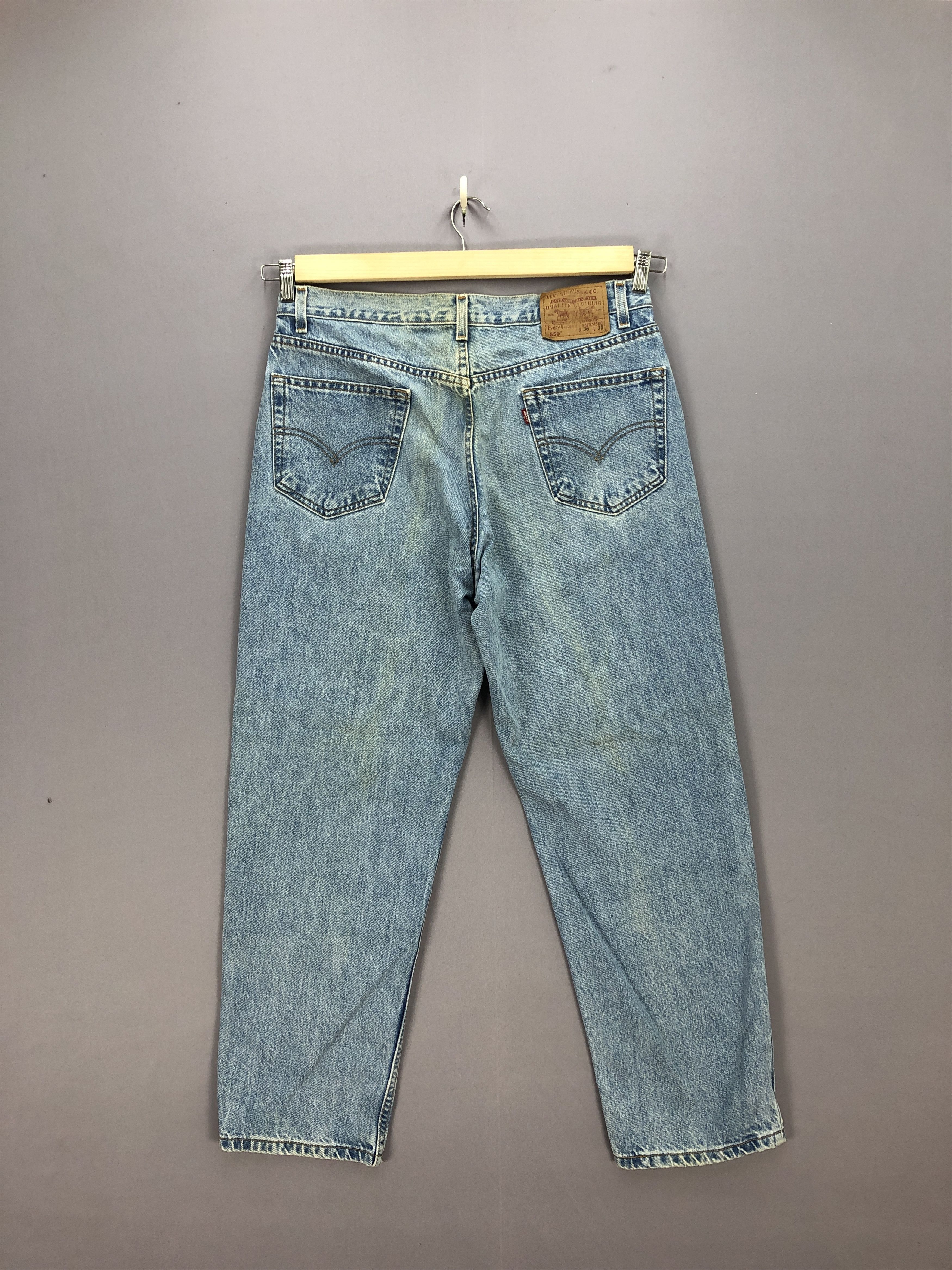 Levi's Vintage 90s Levis Faded Jeans Levi's Stonewash Denim Size US 34 / EU 50 - 2 Thumbnail