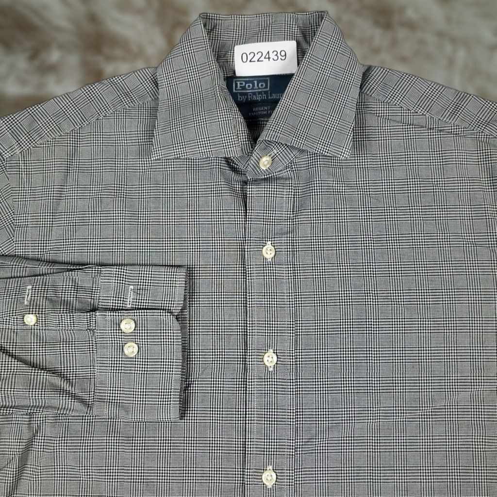 Ralph Lauren Ralph Lauren Shirt Mens 15.5 Gray Plaid Dress Shirt Long Sleeve Button-Down Cotton Regular Size 40R - 1 Thumbnail