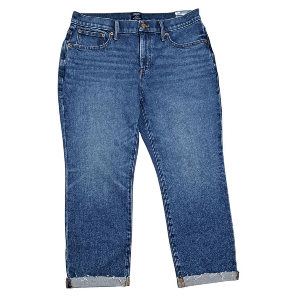J.Crew J.Crew Slim Boyfriend Jeans All Day Stretch Straight Leg Size 29 Petite Blue NWT Size 29" - 1 Thumbnail