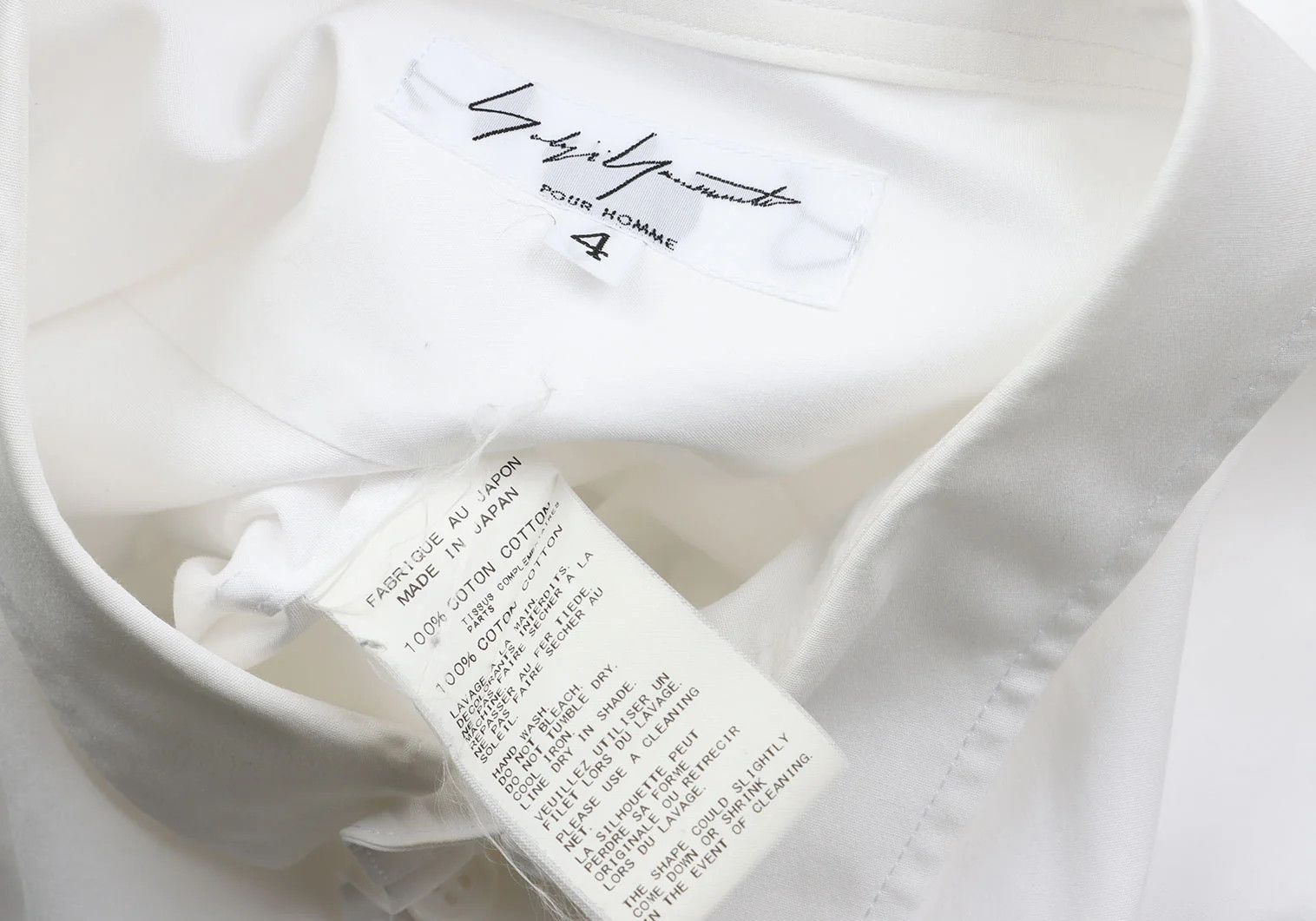 Yohji Yamamoto Yohji Yamamoto Slit Design Long Shirt Size US XL / EU 56 / 4 - 17 Thumbnail