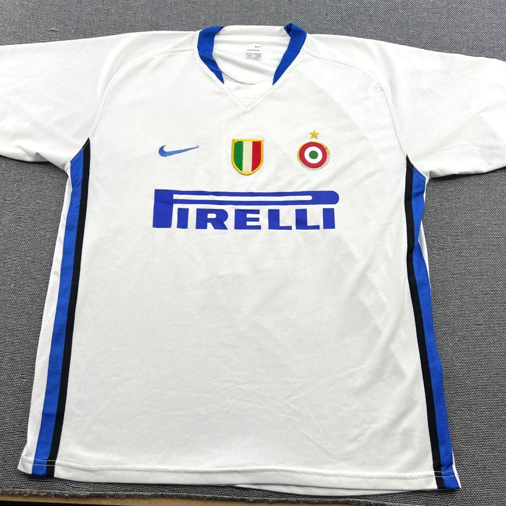 Nike INTER MILAN 2006 2007 Away Fabio Grosso Football Jersey Mens XL Nike White Shirt Size US XL / EU 56 / 4 - 3 Thumbnail