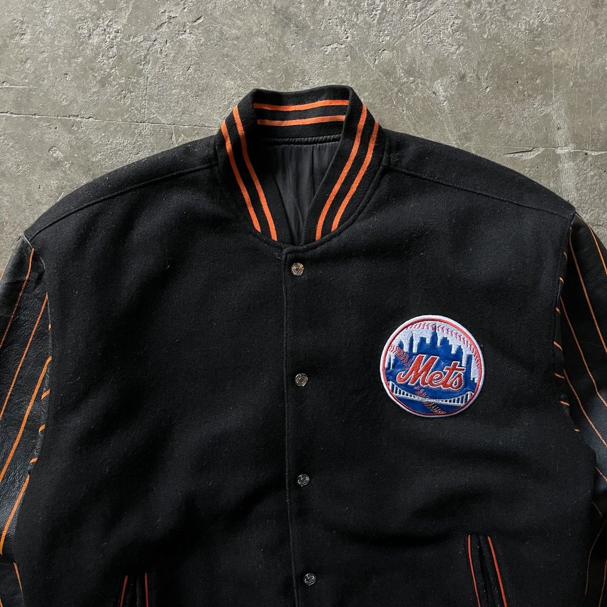 JH Design Vintage JH DESIGN NY mets reversible varsity jacket Size US XL / EU 56 / 4 - 2 Thumbnail