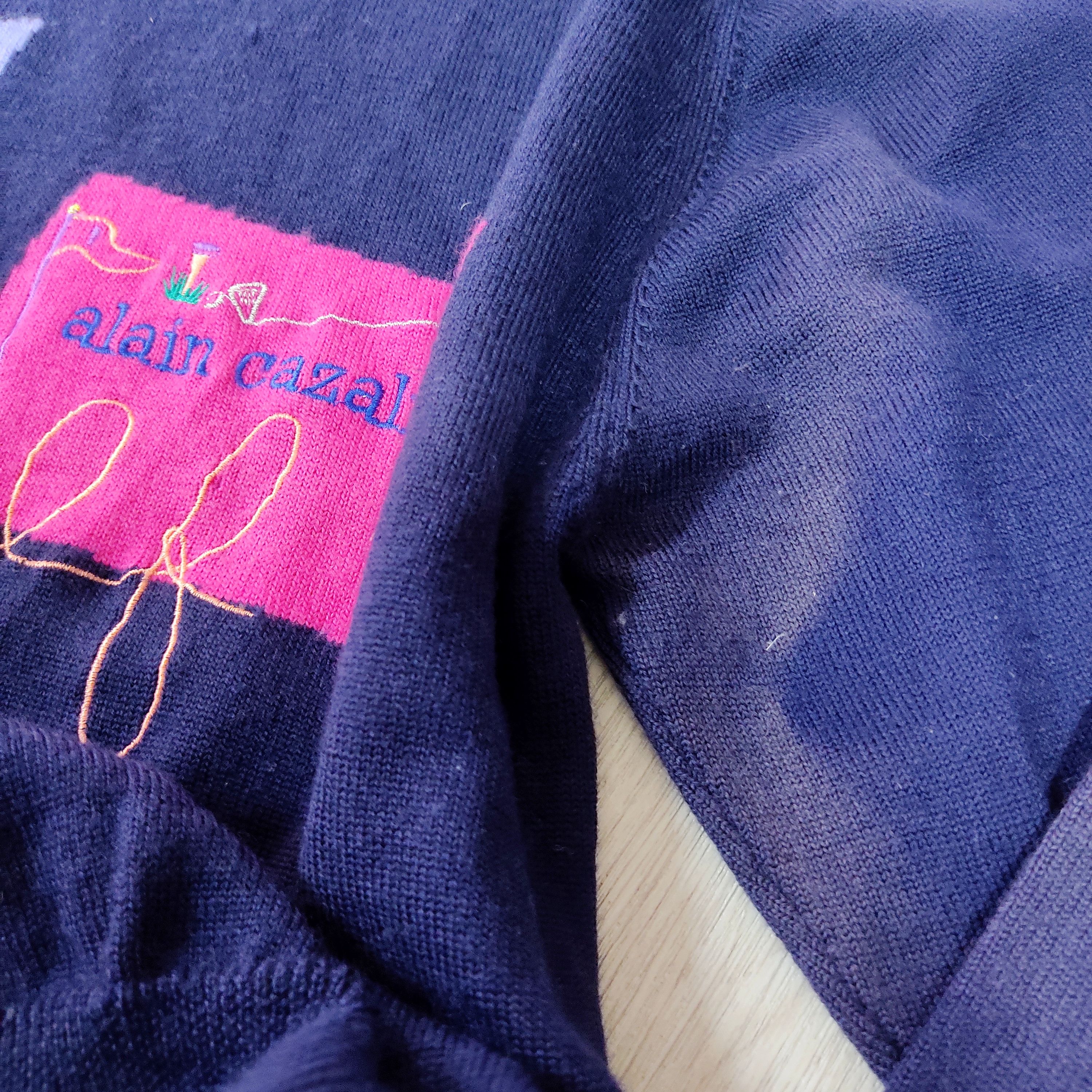 Designer × Les Artists × Vintage Alain Cazalis Paris Golf Comics Art Wool Sweatshirt Size US S / EU 44-46 / 1 - 10 Thumbnail