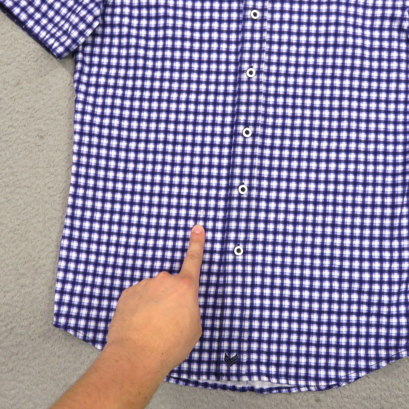 Vintage Buttercloth Shirt Mens Small SLIM Icy Cotton Performance Cooling Plaid Blue Flex Size US S / EU 44-46 / 1 - 3 Thumbnail