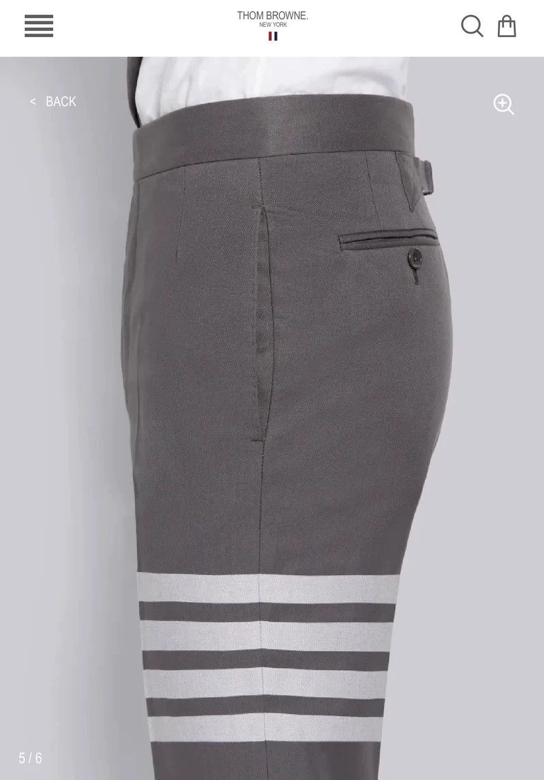 Thom Browne THOM BROWNE3Classic mid-gray four-bar casual pants 2502-Nex Size US 34 / EU 50 - 9 Thumbnail