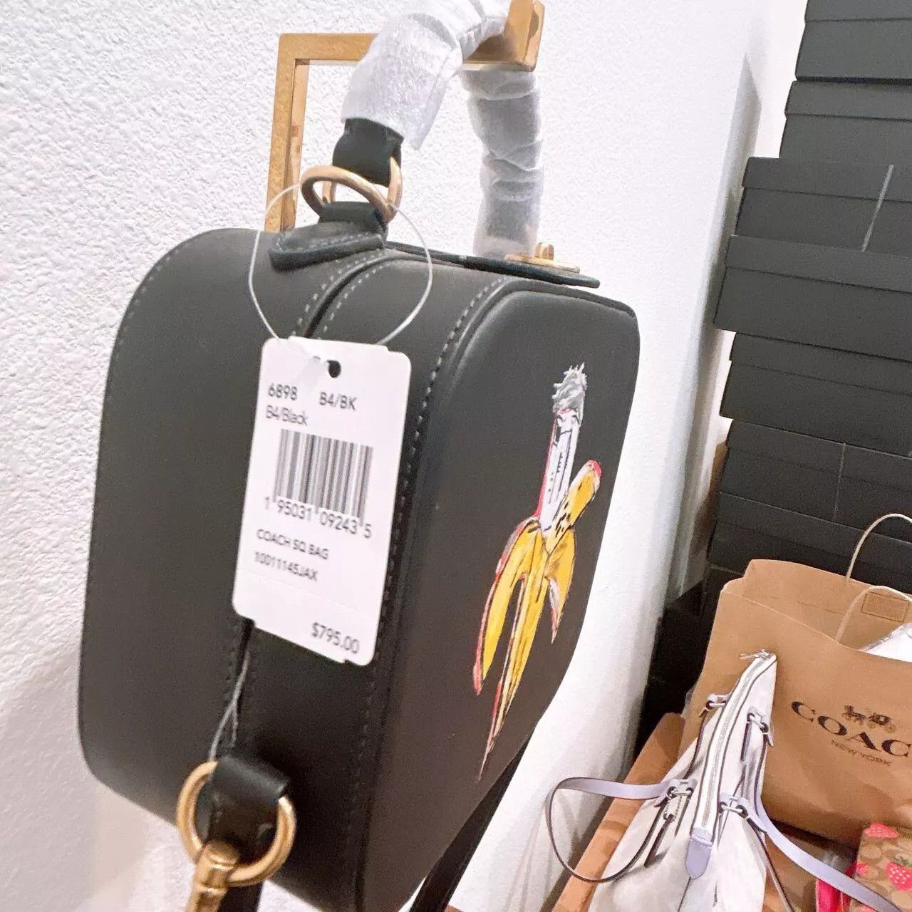Coach NWT Coach X Jean Michel Basquiat Square Bag 6898 Size ONE SIZE - 3 Thumbnail