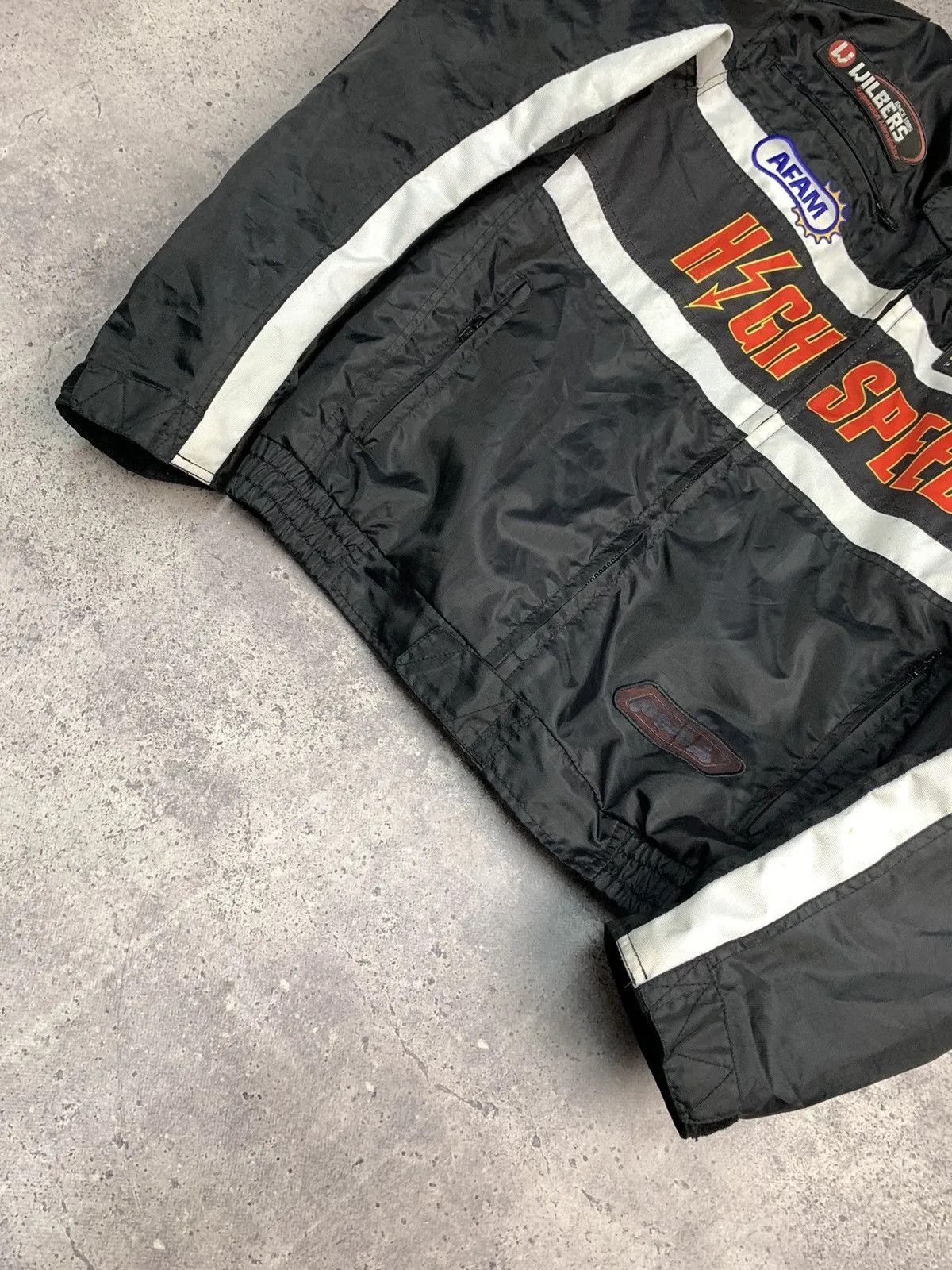 Japanese Brand × Vintage Vintage Leather jacket Hight Speed bomber nylon nascar Size US XL / EU 56 / 4 - 8 Thumbnail