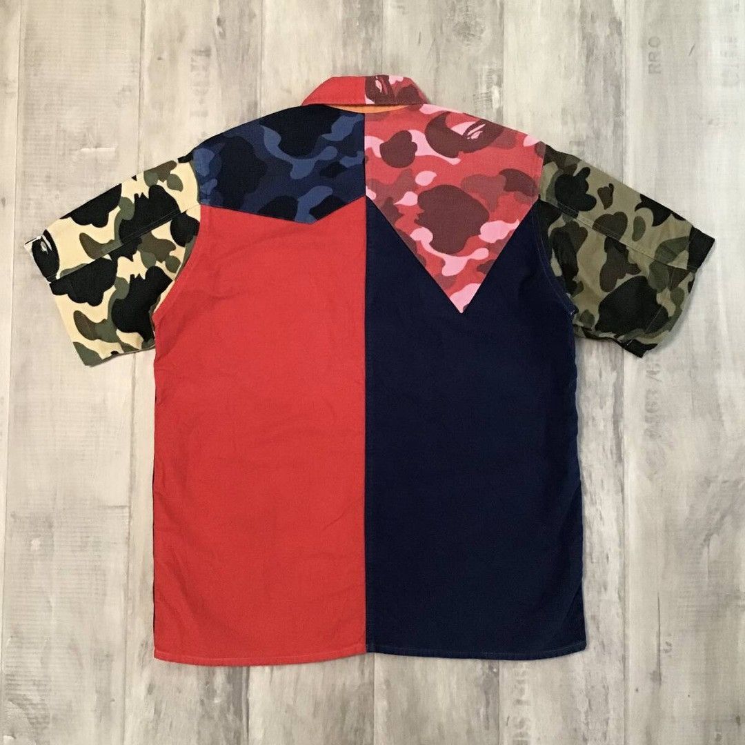 Bape BAPE Camo Crazy Short Sleeve Shirt a bathing ape NIGO Size US S / EU 44-46 / 1 - 2 Thumbnail