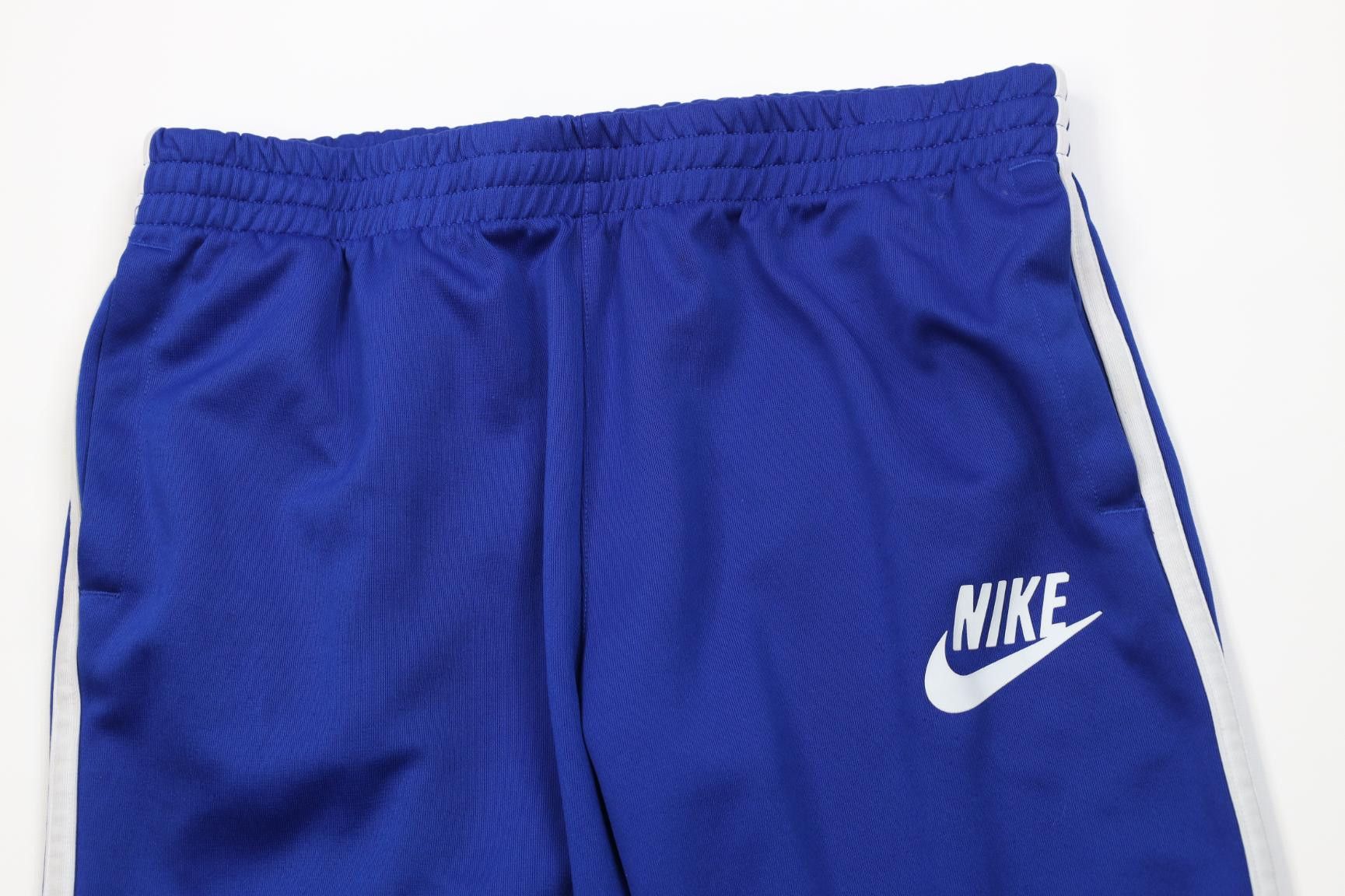 Nike Vintage Y2K Nike Big Swoosh Knit Wide Leg Sweatpants Blue Size US 36 / EU 52 - 2 Thumbnail