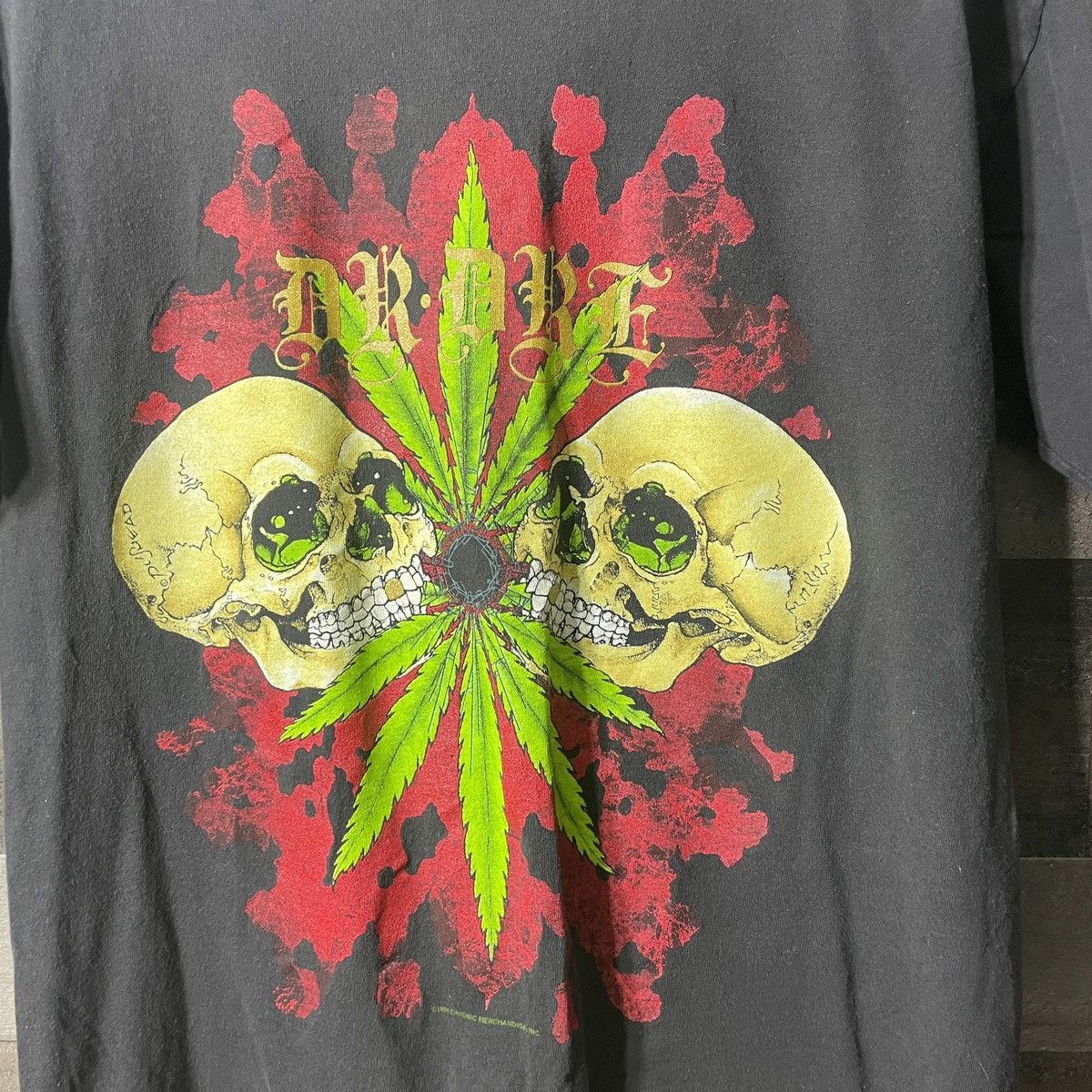 Band Tees × Vintage Vintage 1994 dr Dre the chronic test Pushead shirt Size US L / EU 52-54 / 3 - 2 Thumbnail
