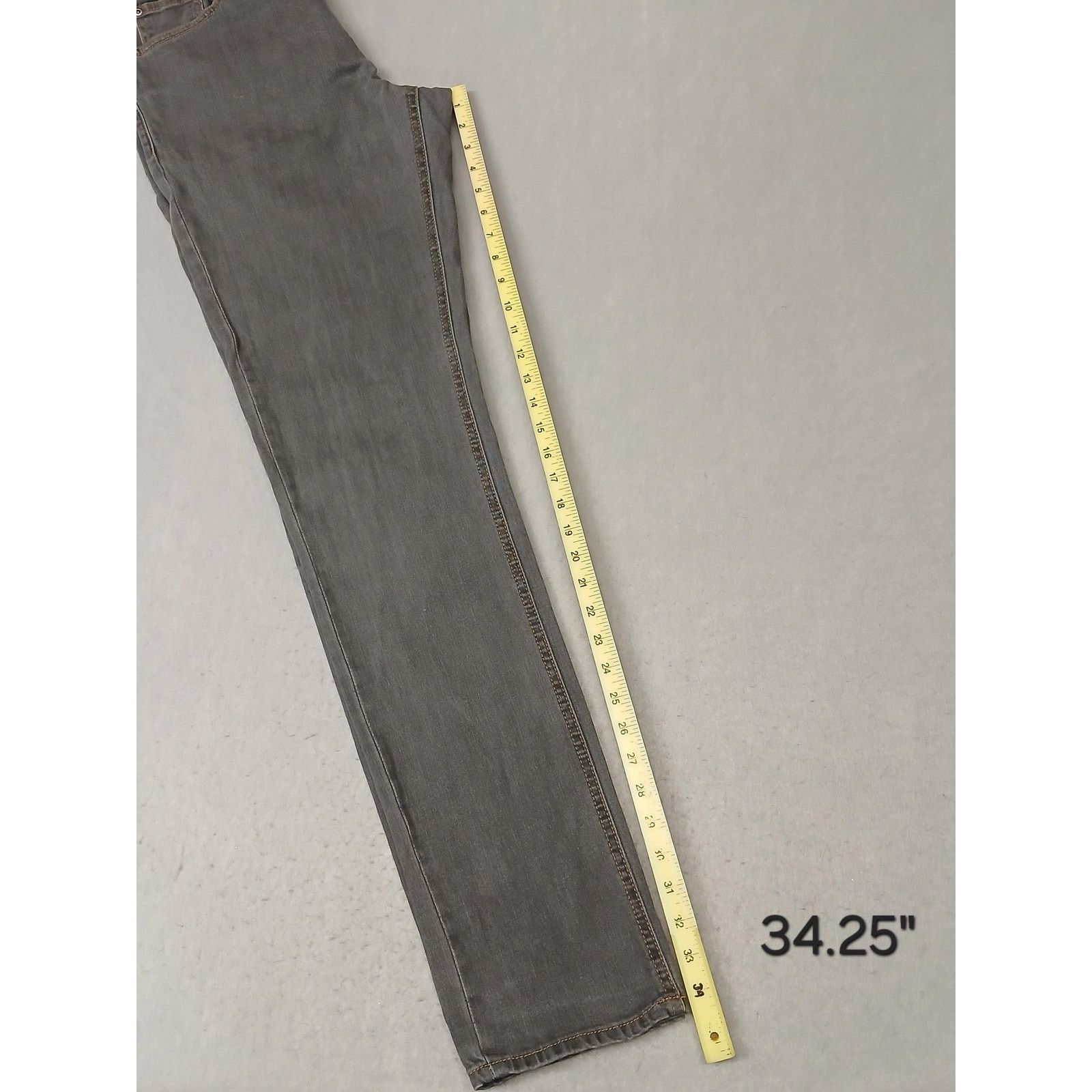 Other American Tall (34x36) Men's Straight Leg Gray Denim Jeans Size US 34 / EU 50 - 4 Thumbnail