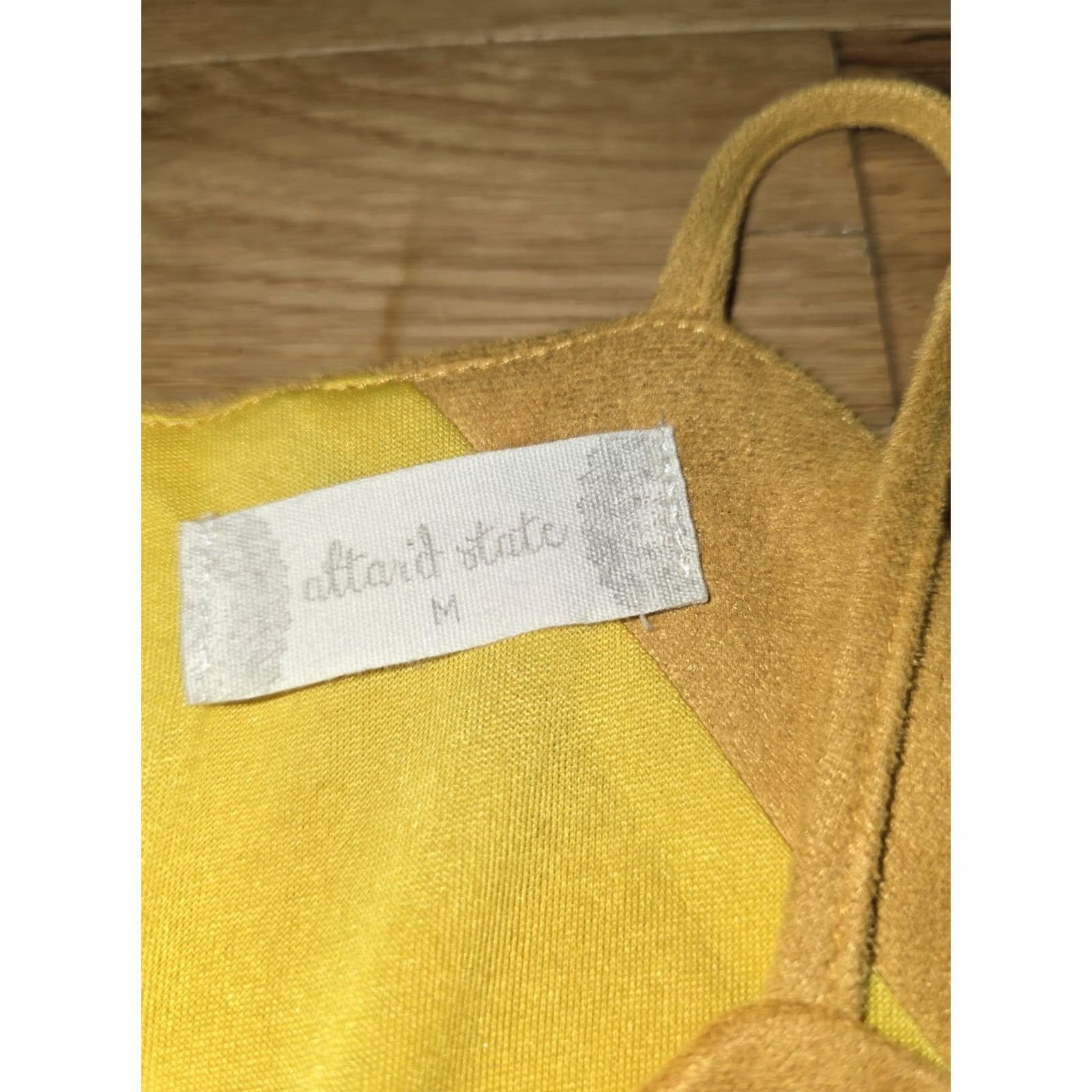 Vintage Altard State Tank Womens Medium Yellow Suede Polyester M Size M / US 6-8 / IT 42-44 - 7 Thumbnail