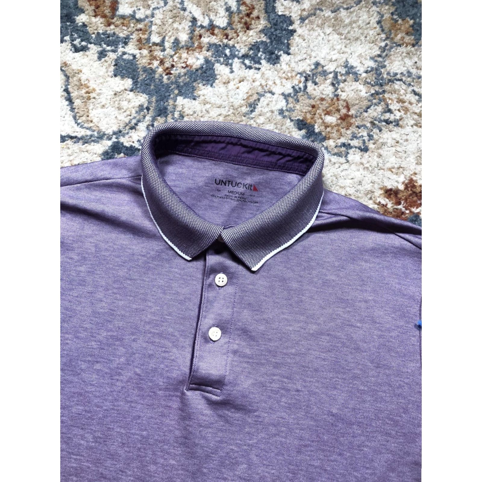 UNTUCKit VINTAGE? No. UNTUCKit Polo Shirt Mens M Purple Casual Shirt Polo Size US M / EU 48-50 / 2 - 6 Thumbnail