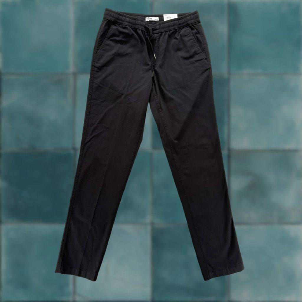 Vintage Sonoma Jogger Pants Mens Small Black Everyday Pull-On Slim Chino Casual Preppy Size US 29 - 1 Thumbnail