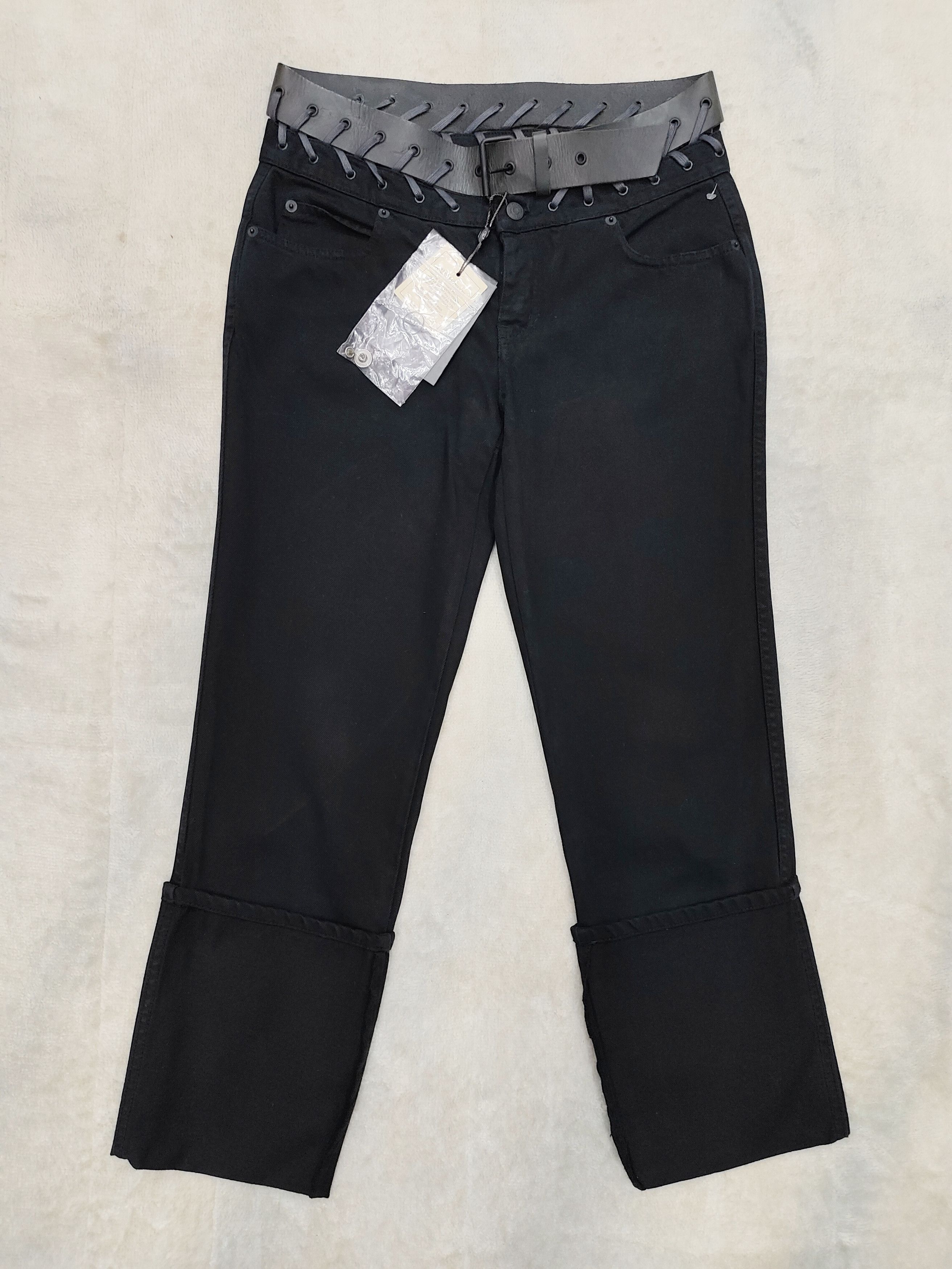 Alexander McQueen Alexander McQueen❤️‍🔥Gothic Bondage Lace Up Belted Pants Size US 31 - 2 Thumbnail